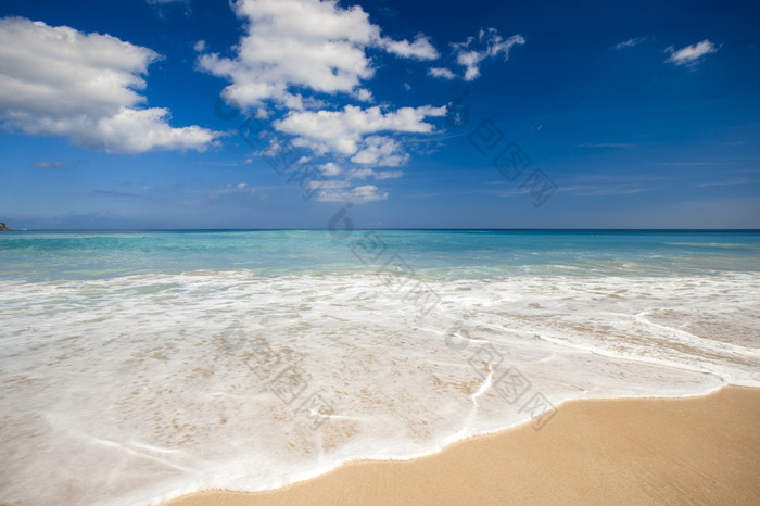美丽的景观图片白色沙子热带海滩