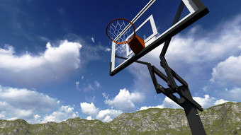 街篮球董事会与的蓝色的天空使软件