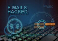 科技infographics电子邮件黑客攻击使软件