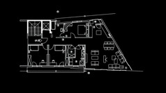 摘要体系结构背景蓝图房子计划和线框架模型建筑