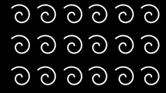 插图最小的艺术螺旋形状黑色的背景