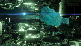 插图外星人科幻城市与光学耀斑插图外星人科幻城市与光学耀斑插图外星人科幻城市与光学耀斑