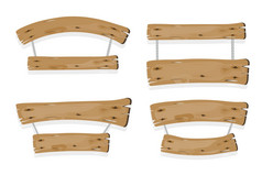 棕色（的）木木板挂绳子孤立的白色棕色（的）木木板挂绳子