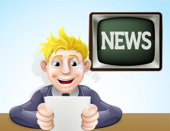 卡通新闻图片