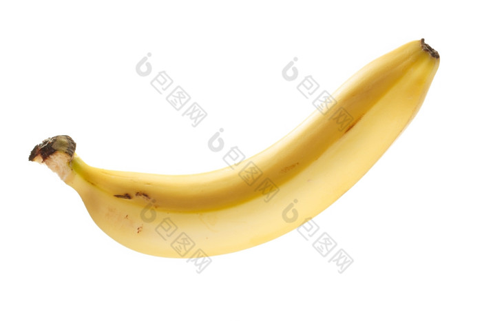 成熟的香蕉孤立的白色背景