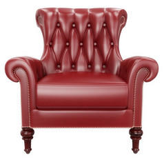 红色的xacomfortable办公室xaleather扶手椅古董xaboss扶手椅xaisolated白色背景概念为免费的位置职业生涯头猎人