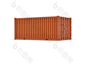 红色的<strong>航运</strong>货物容器为物流和运输孤立的货物盒子从船xadelivery<strong>航运</strong>运费运输xaof商品xafor存储出口和进口货物产品