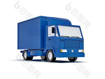 蓝色的玩具商业交付<strong>卡车白色</strong>背景孤立的模板元素信息图表邮政<strong>卡车</strong>表达快交付蓝色的xadelivery<strong>卡车</strong>图标运输服务包装运