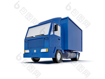 蓝色的玩具商业交付<strong>卡车</strong>白色背景孤立的模板元素信息图表邮政<strong>卡车</strong>表达快交付蓝色的xadelivery<strong>卡车</strong>图标运输服务包装运