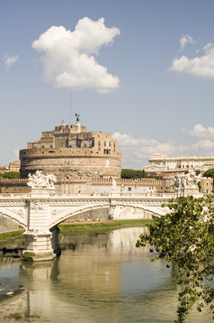 意大利老桥而且城堡死亡安杰洛罗马