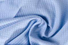 新皱纹纺织织物蓝色的颜色