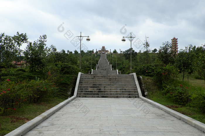 兵营养越南NAM-11月历史的地方手儿子固有的nguyen色调英雄寺庙山前为牺牲天堂和地球雄伟的景观周围纪念碑越南