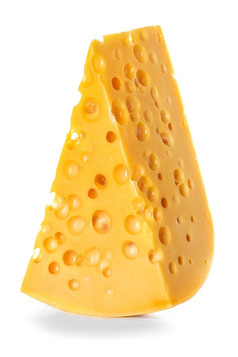 奶酪孤立的白色背景