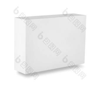 白色空白盒子孤立的白色背景白色空白盒子