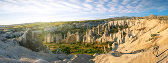 象征<strong>卡帕多西亚</strong>谷爱火山岩石下的明亮的早....太阳全景goreme<strong>火鸡</strong>象征<strong>卡帕多西亚</strong>谷爱