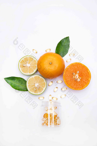 酸橙橙子和<strong>维生素</strong>水果高端照片