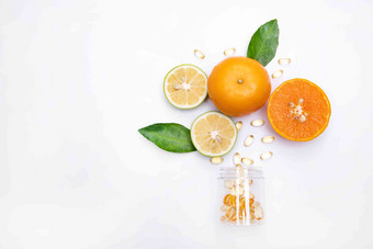 酸橙橙子和维生素
