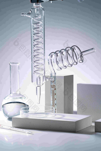 实验室量杯器具创造力高端场景