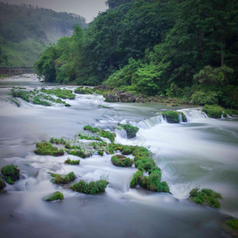 贵州省黄果树瀑布流水高清素材