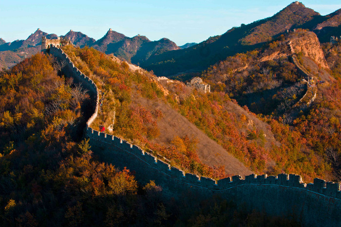 河北省秦皇岛长城旅游目的地写实照片