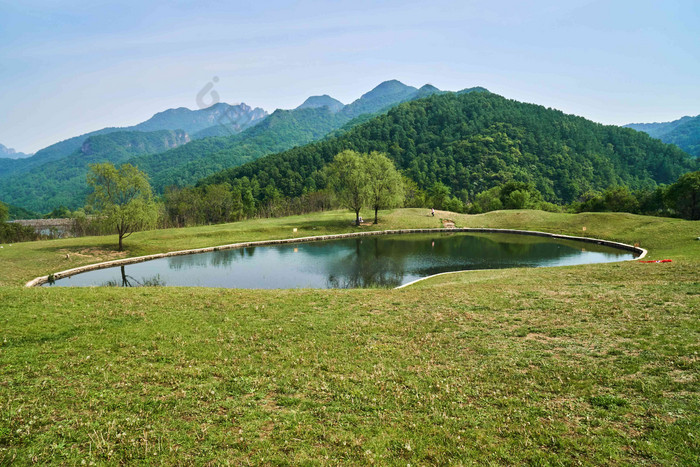 北京延庆玉渡山风景区水平构图拍摄