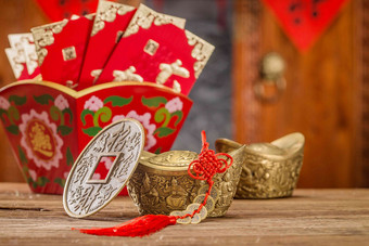 红包和古币中国高清素材