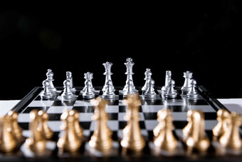国际象棋团结<strong>黑</strong>色背景技能高质量摄影