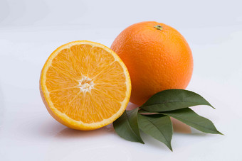 橙子食品<strong>白色背景高清</strong>照片