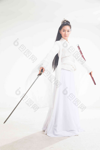 江湖侠女侠女力量表演者传统文化清晰摄影图