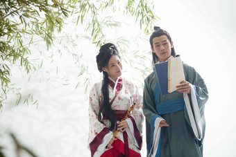 夫妻书生中国文化青年夫妇写实图片