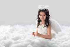 天使宝贝儿童的摄影照片