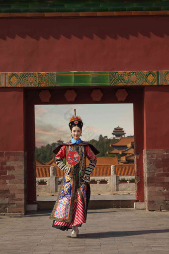 美女中国装扮想法氛围相片