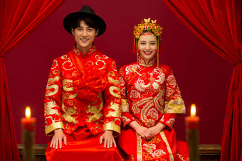 中式婚礼中国满意头饰
