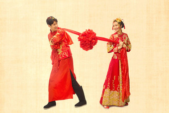 中式婚礼女人摄影民俗清晰素材