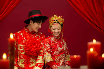 中式婚礼中国东亚古典风格高清镜头