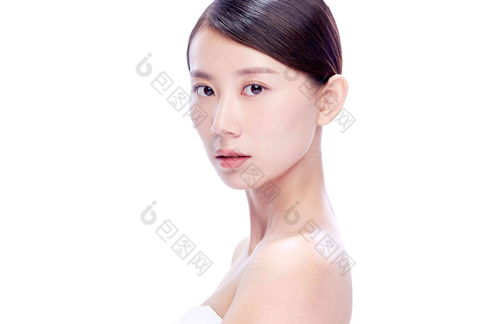 年轻美女妆面一个人东亚生活方式清晰拍摄