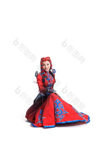 蒙古族女人衣服摄影写实影相