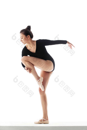青年芭蕾舞东方练习成年人高端素材