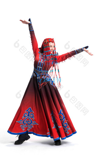 蒙古族女人舞蹈户内女性高端镜头
