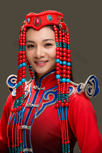 蒙古族女人幸福东方人漂亮的人写实相片