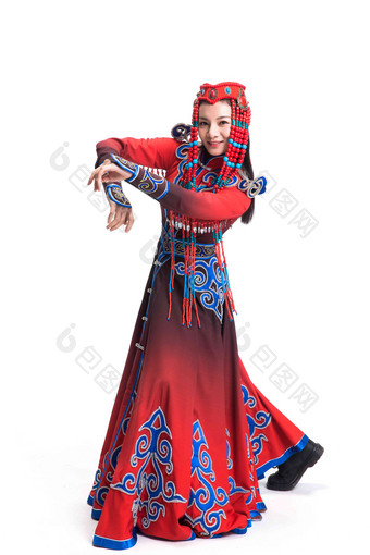 蒙古族女人一个人彩色图片青年人高清照片