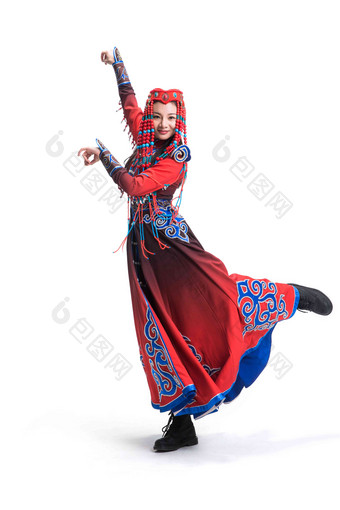 蒙古族女人一个人传统文化高质量场景
