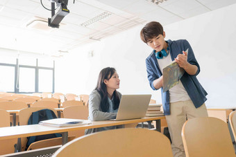 大学生学习大学东方人高清摄影