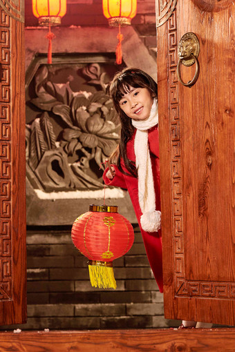 快乐儿童过新年中国文化写实影相