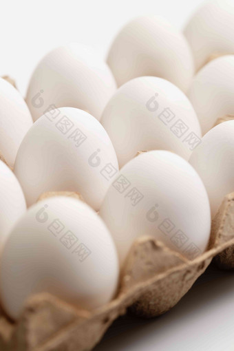 一盒白色的鸡蛋白色高端照片
