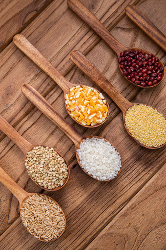 五谷杂粮木匙饮食荞麦简单