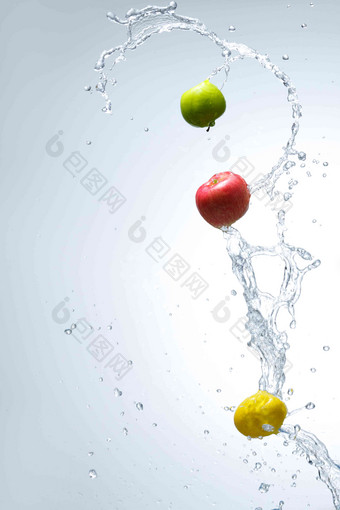 水中的水果行动高端镜头