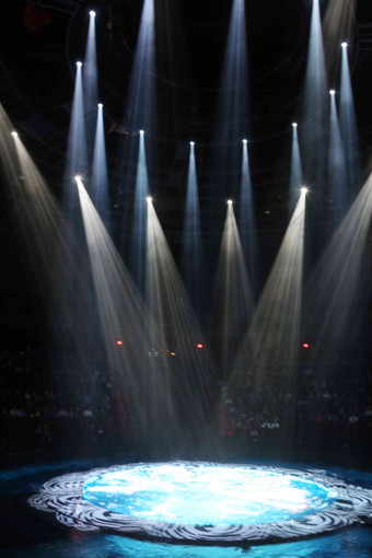 剧院灯光拉斯维加斯舞台舞台布景写实图片