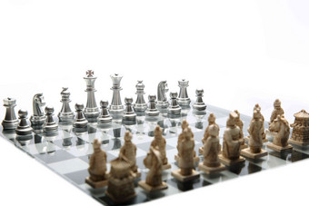 静物象棋西方排列选择对焦
