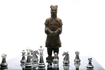 静物<strong>兵马俑</strong>国际象棋
